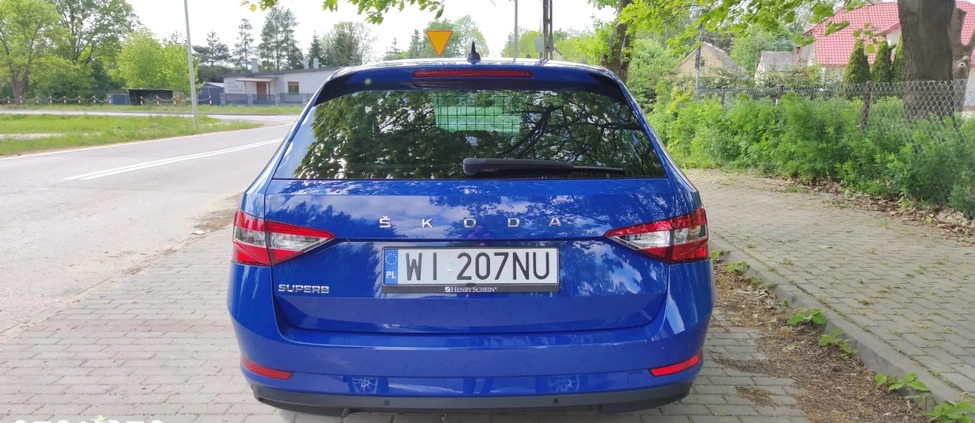 Skoda Superb cena 86838 przebieg: 165600, rok produkcji 2020 z Skawina małe 562